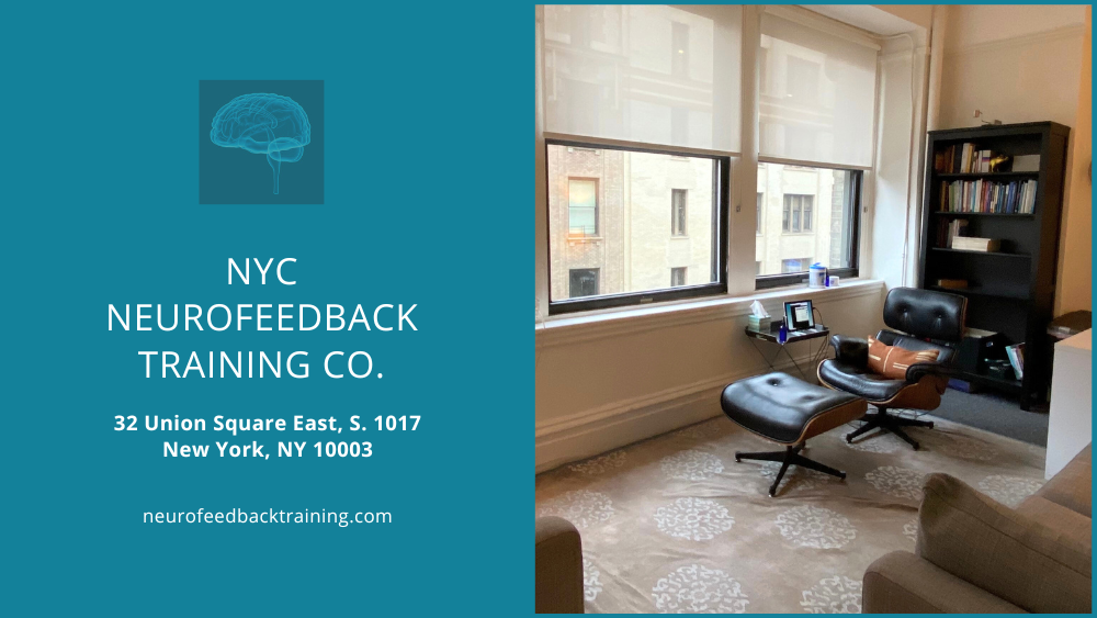 NYC neurofeedback session in progress at Union Square office